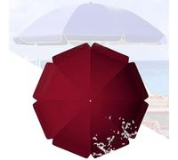 Umbrella Replacement Canopy 6Ft 8 Ribs Patio Cover Replacement Market Table Parasol Rechange Cover Round Cloth Fade Resistant(Burgundy 260Cm(8.5Ft)-8 Ribs)
