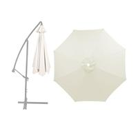 Umbrella Replacement Canopy Cover 6.5Ft 7.5Ft 8Ft 9Ft 10Ft Patio Table 6 Ribs 8 Ribs Top Replacement Easy To Set Up(Beige 270Cm/9Ft-8 Ribs)