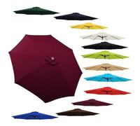 Umbrella Replacement Canopy Patio Covers 6.5Ft 8Ft 9Ft 10Ft Market Cover For 6/8 Ribs Replacement Cloth(Burgundy 2.3M/7.5Ft(8-Ribs))
