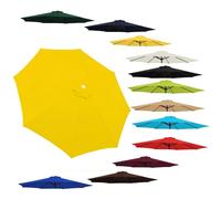 Umbrella Replacement Canopy Patio Covers 6.5Ft 8Ft 9Ft 10Ft Market Cover For 6/8 Ribs Replacement Cloth(Yellow 2.7M/9Ft(8-Ribs))