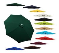 Umbrella Replacement Canopy Patio Covers 6.5Ft 8Ft 9Ft 10Ft Market Cover For 6/8 Ribs Replacement Cloth(Dark Green 2.5M/8Ft(6-Ribs))
