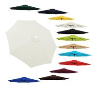 Umbrella Replacement Canopy Patio Covers 6.5Ft 8Ft 9Ft 10Ft Market Cover For 6/8 Ribs Replacement Cloth(Beige 3.0M/10Ft(8-Ribs))