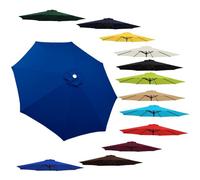 Umbrella Replacement Canopy Patio Covers 6.5Ft 8Ft 9Ft 10Ft Market Cover For 6/8 Ribs Replacement Cloth(Blue 2M/6.5Ft(8-Ribs))