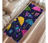 Umbrella Rug Living Room, Daisy Flower Leaf Love Heart Carpet, Non-Slip Washable Short Pile Carpet For Bedroom Dining Room 160x230cm