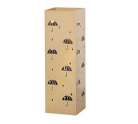 Umbrella stand-Large Capacity Indoor Storage Rack for Entryway, Heavy Duty Square Design for Corridor Umbrella Holder - Durable Metal Construction,（Gold）