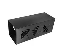 Umbrella Stand, Quadrate Umbrella Holder Waterproof Simple Style Rustproof Hollow Out for Home for Hallway