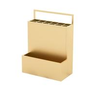 Umbrella Stand Racks Commercial Umbrellas Organizer for Hotel Metal Large Capacity Umbrella Bucket with Bottom Foot Pad and Metal Frame Modern Entrance Umbrellas Organizer(B,38*26*53cm/15*10.2*20.9in)