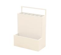 Umbrella Stand Racks Commercial Umbrellas Organizer for Hotel Metal Large Capacity Umbrella Bucket with Bottom Foot Pad and Metal Frame Modern Entrance Umbrellas Organizer(C,38*26*53cm/15*10.2*20.9in)