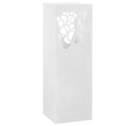 vidaXL Umbrella Stand Stones Steel White, White