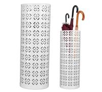 Umbrella Stand, Umbrella Holder Indoor Entryway Stylish Hollow Pattern Cane Stand Round Rack Organizer Freestanding for Home Office Hotel Entryway (M)