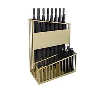 Umbrella Stand Umbrella Racks Gold Commercial Umbrella Holder，Indoor Large-capacity Umbrella Holder - 12-27 Umbrellas, Umbrella Basket For Hotels, Offices, Banks, Schools