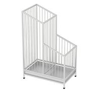 Umbrella Stand with Drip Tray and Anti-Slip Pad for Entryway Storage, Double-Layer Design, Breathable and Durable