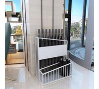 Umbrella Stand with Drip Tray, Metal Holder for Entryway, Modern Storage Rack for Foldable Umbrellas and Walking Sticks, Durable Organizer, Large Size
