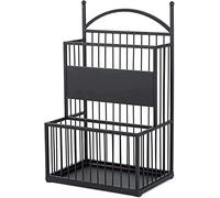 Umbrella Stand with Drip Tray - Metal Umbrella Holder Rack for Home, Office, Cafe Entrance - Storage Bucket for Hallway