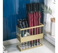 Umbrella Stands for Hallway, Square Umbrella Holder for Entryway, Marble Reinforced Base, Save Space, Strong and Firm (Color : Gold, Size : Large)