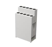 Umbrella Storage Holder, Umbrella Stand with Pull-out Drain Tray,Can Store 10 for Office Home Hotel Restaurant(White)