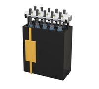 Umbrella Storage Rack with Pull-out Water Collection Tray and Lockable Clips for Entryway, Home Office, and Patio