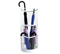 Umbrella Storage RackUmbrella Barrel Umbrella Stand Open Ventilation Umbrella Holder with Hooks& Anti-Slip Base, Hollowed-Out Quicker Drying Umbrella Stand, Umbrellas Rac