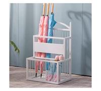 Umbrella Storage Stand Rack, 15/30 Umbrella Holder Organizer with Removable Drip Tray, Industrial Coat Canes Walking Sticks Stand for Hallway Entryway