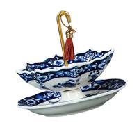 Umbrella Strainer Blue and White Porcelain Tea Infuser for Rituals and Daily Brewing Elegant Tools