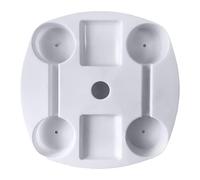 Umbrella Table Bowl, Snack Tray, Table Holder Table, 14.5 Inch Umbrella Tray with Cup Holders and Snack Compartments, Portable Beach Pool, Garden Pool Accessory for Relaxation