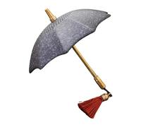 Umbrella Tea Infuser, Umbrellas Tea Strainer, Umbrella Teas Filter, Traditional Chinese Style Ceramic Strainer, 4.02x4.13 Inch Durable Porcelain Tool with Alloy Handle (Bluestone Glaze)