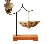 Umbrella Tea Strainer, Umbrella Shaped Ceramic Colander Steeper with Hook Base - Tea Filter - Complicated, This Stylish Tea Accessory Not Only Kitchen Cooking Brewing Sink Office Home