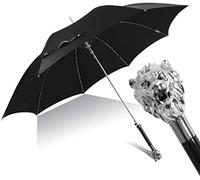 Umbrella Umbrellas Gold And Silver Lion Head Shape Long Handle Gentleman British Sun Umbrella Creative Men Women Umbrella Umbrella Windproof Strong (Color : G)