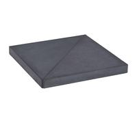 Umbrella Weight Plate Black Granite Parasol Stand Holder Garden Patio vidaXL