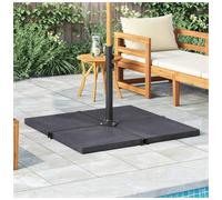 Umbrella Weight Plate Grey Granite Square 47x47x4.5cm 25kg HeavyDuty for parasol