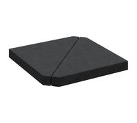 Umbrella Weight Plates Parasol Base 2 pcs Granite Triangular 14 kg vidaXL