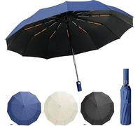 Umbrella Windproof Strong Compact,Light portable and automatic folding rain Umbrella, Extra Large Automatic Open & Close Rainproof with UV Protection, Durable Premium Grip, Fits Car.