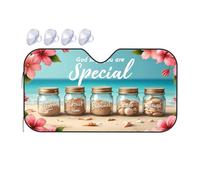 Umbrella Windshield Sun Shade God Says You Are Special: A Beach Jar Collection Car Windshield Sunshade Sun Cover For Car Windshield Umbrella Windshield S(76x140cm)
