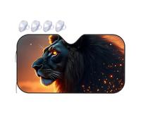 Umbrella Windshield Sun Shade Golden Glow: The Majestic Lion'S Tale Car Windshield Sunshade Sun Cover For Car Windshield Umbrella Windshield S(76x140cm)