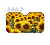 Umbrella Windshield Sun Shade Sunshine Fields: A Sea Of Vibrant Yellow Car Windshield Sunshade Sun Shade For Car Window Sunshade(70x130cm)