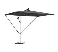 Umbrella with LED Strip Lights Polyester and Aluminium Cantilever vidaXL