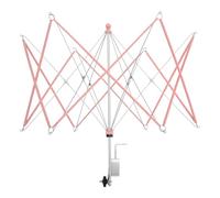 Umbrella Yarn Swift with Table Clamp Portable Yarn Swift Winder Yarns Ball Holder Essential Crochet Tools Easy Setup and Low Noise for Skeins(Pink)