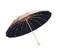 Umbrellas Umbrella Windproof Gold Glue Sun Shade Men's Women's Folding Sunny and Rainy Umbrella(Small)