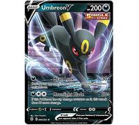 Umbreon V 094/203 Ultra Rare Pokemon Card (SWSH Evolving Skies) + 1x TitanCards® Toploader