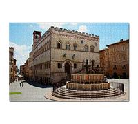 Umbria Perugia Italy Jigsaw Puzzle 100 Piece Game Artwork Travel Souvenir 45,5x35,5CM