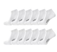 Umbro - 12 pairs Men's Sport Trainer Performance Socks - UK 6-8.5 (White)