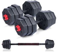 Umbro Dumbbell Weight Set 19pcs Adjustable 4 x 1.25, 1.5 & 2kg Training Home Gym