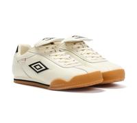 Umbro 5V5 Leather Antique White/Black Trainers
