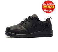 Umbro Ashfield Junior Trainers Lace Up Back To School Shoes Black