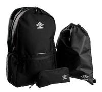 Umbro School Backpack Gym Bag Pencil Case Axis Back To School Set black