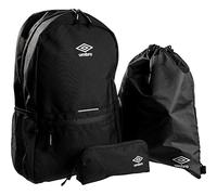 Umbro School Backpack Gym Bag Pencil Case Axis Back To School Set black