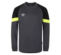 Umbro Boys Boy's Juniors Long Sleeve Goal Keeper Jersey in Black yellow - Size 13Y