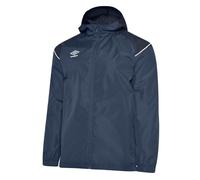 Umbro Boys Childrens/Kids Hooded Waterproof Jacket (Navy/Peacoat/Brilliant White) - Multicolour - Size 7-8Y