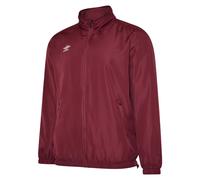 Umbro Boy's Club Essential Light Waterproof Jacket in Burgundy | Size: 7-8 Years Umbro Burgundy 7-8 Years