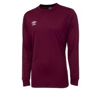 Umbro Boys Club Long-Sleeved Jersey - New Claret - New Claret - 6-7 Years